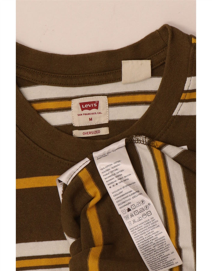 Ανδρικό T-Shirt LEVI'S Μπλουζάκι με μεσαίο καφέ βαμβακερό ριγέ