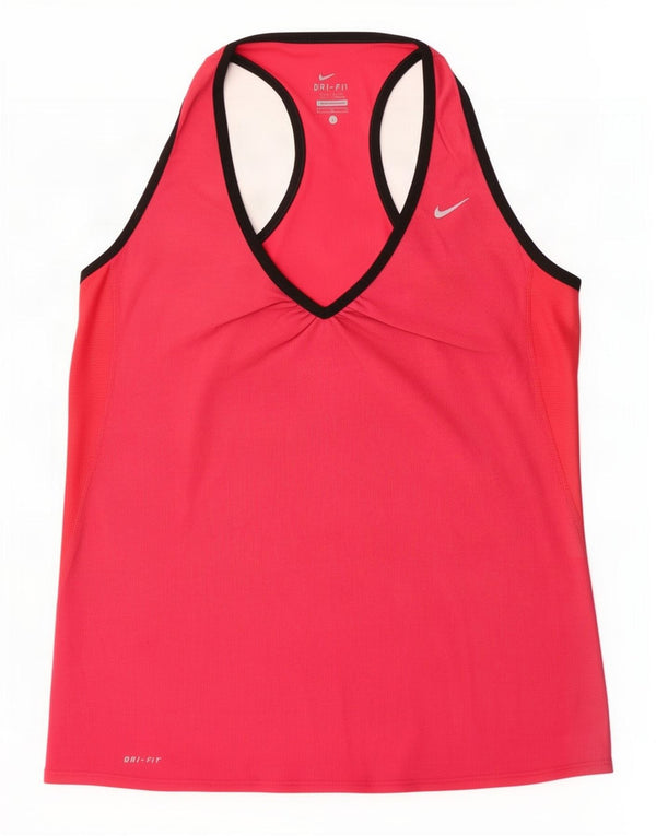 Γυναικείο γιλέκο Nike Dri Fit Top UK 14 Large Pink Colourblock