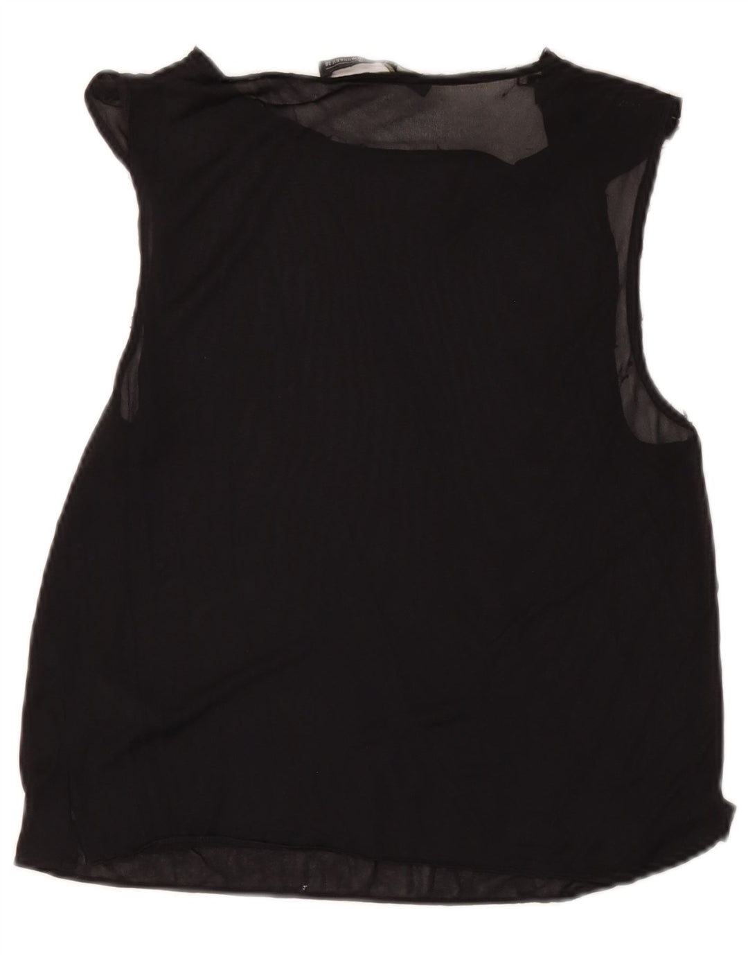 All Saints Γυναικεία Αμάνικη Μπλούζα Τοπ UK 10 Small Black Acetate