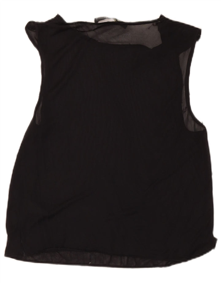 All Saints Γυναικεία Αμάνικη Μπλούζα Τοπ UK 10 Small Black Acetate