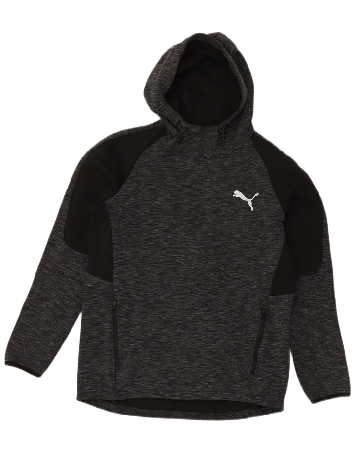 Ανδρικό φούτερ με κουκούλα Puma, βαμβακερό μεσαίο γκρι