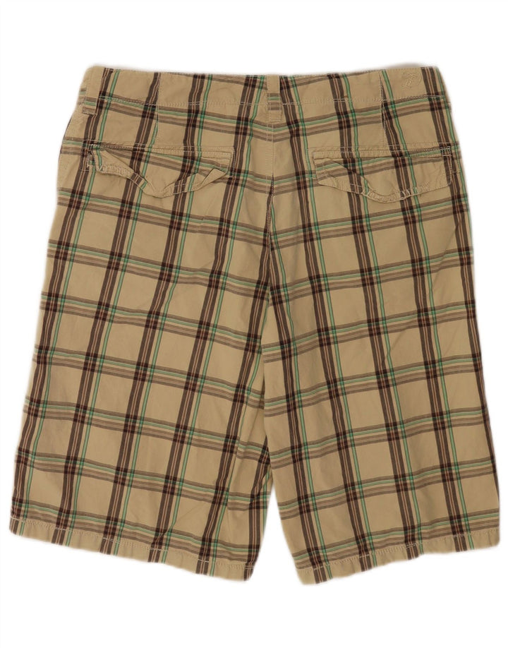 Ανδρικό σορτς Chino Tom Tailor W32 μεσαίο μπεζ καρό βαμβακερό