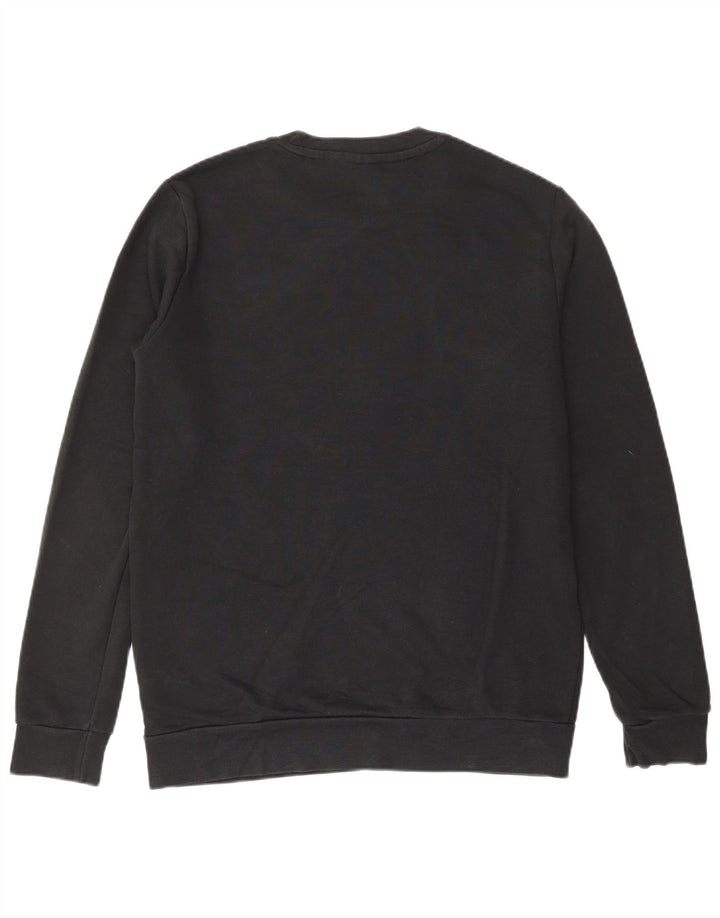 Ανδρικό γραφικό φούτερ ADIDAS Jumper Μικρό μαύρο βαμβακερό