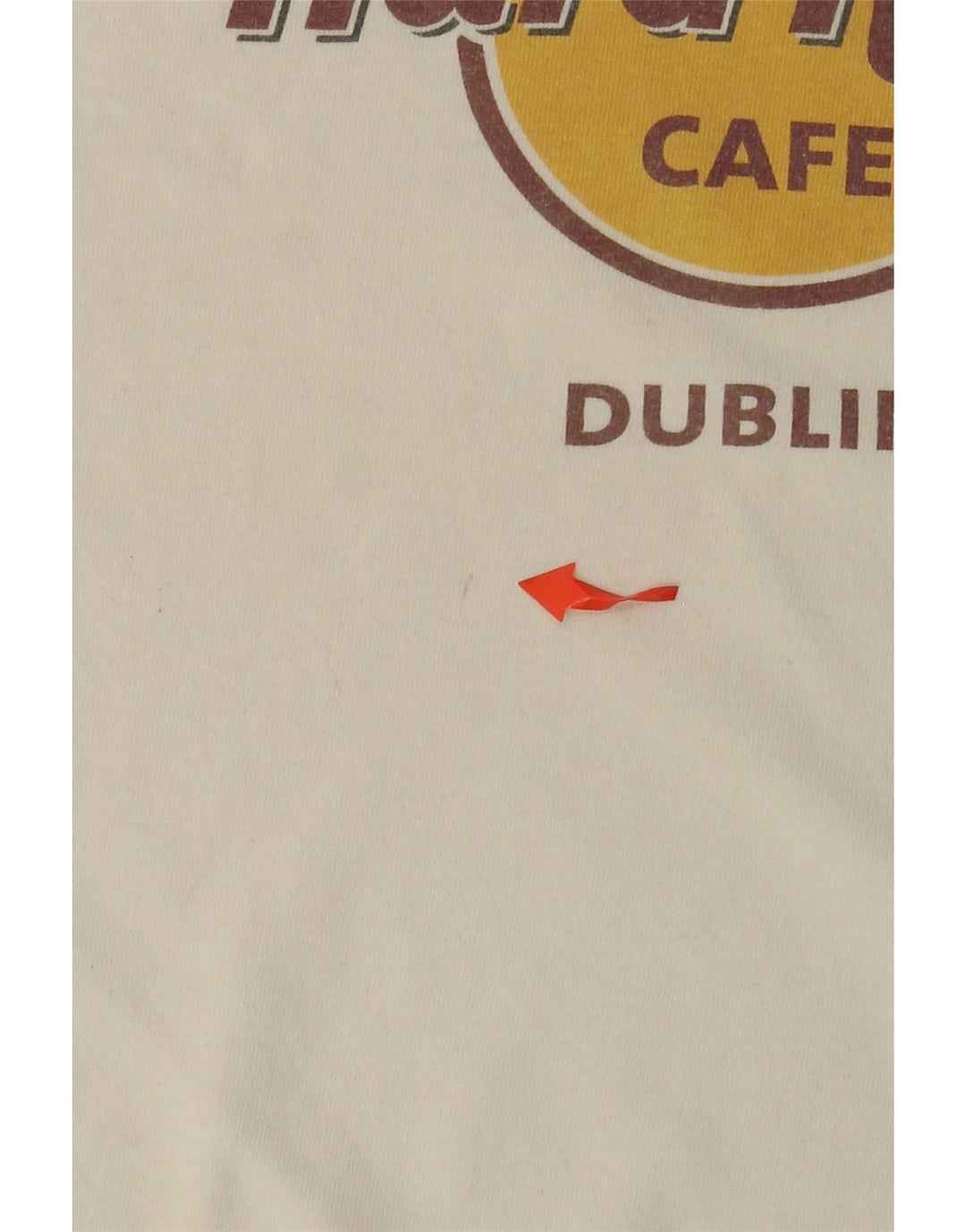 Hard Rock Cafe Γυναικείο T-Shirt Dublin Graphic Top UK 18 XL Λευκό βαμβακερό