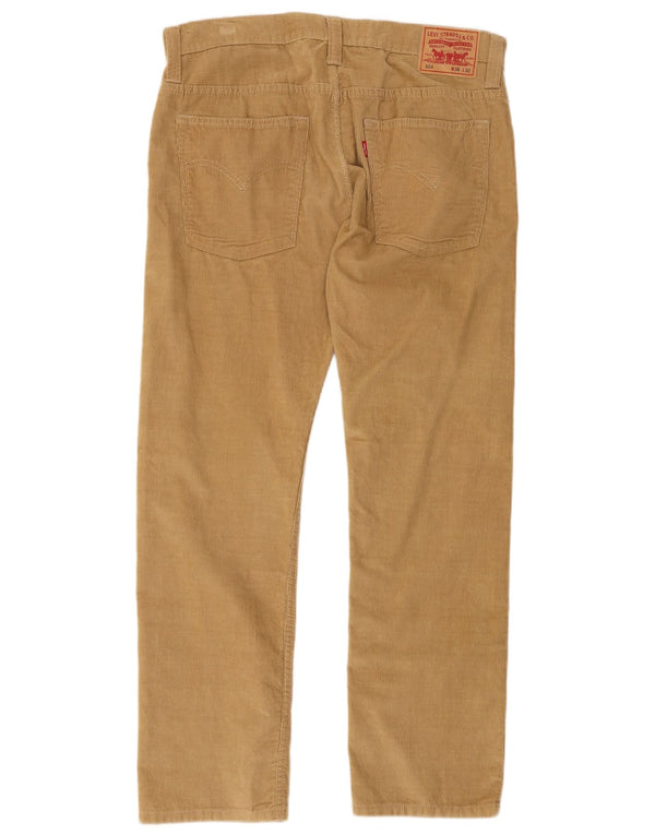 Levi's Mens 504 Straight Corduroy Παντελόνι W36 L32 Μπεζ βαμβακερό