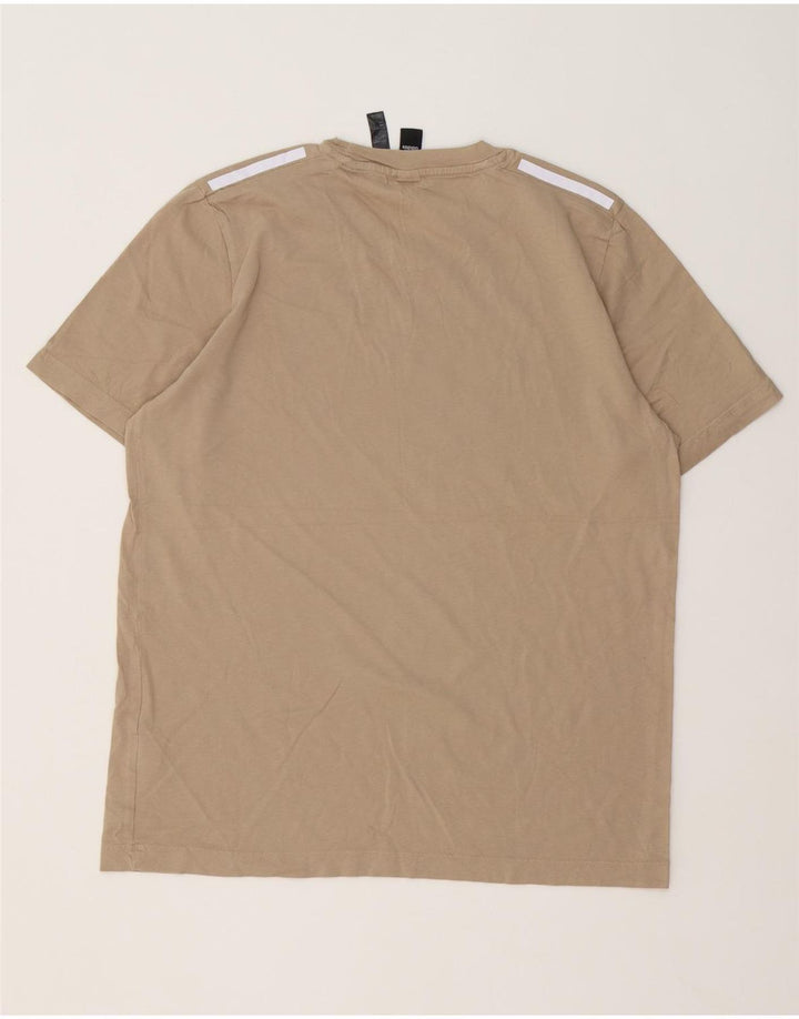 Ανδρικό T-Shirt Adidas Top Βαμβακερό μεσαίο μπεζ