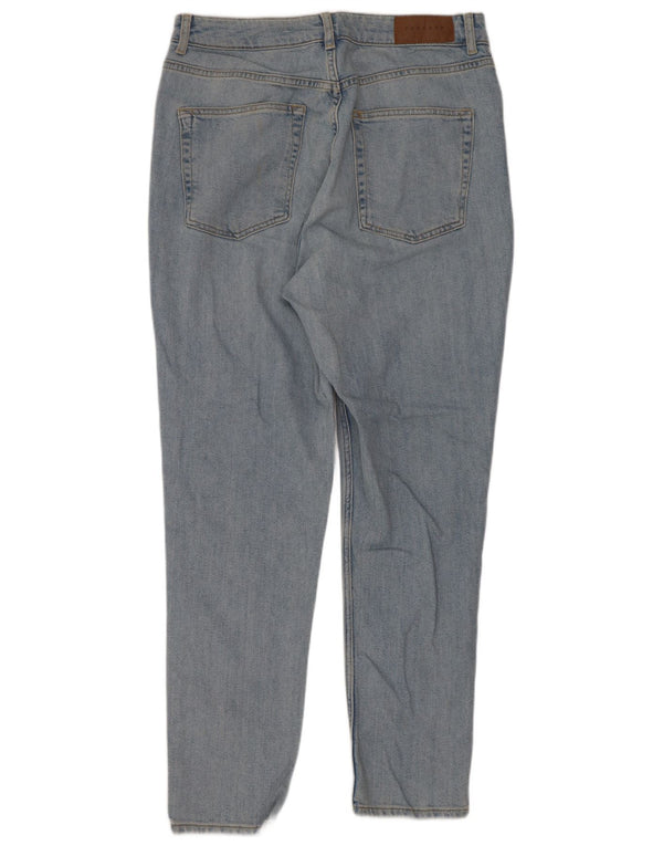 Topshop Γυναικείο Mom Tapered Jeans W34 L29 Μπλε βαμβακερό