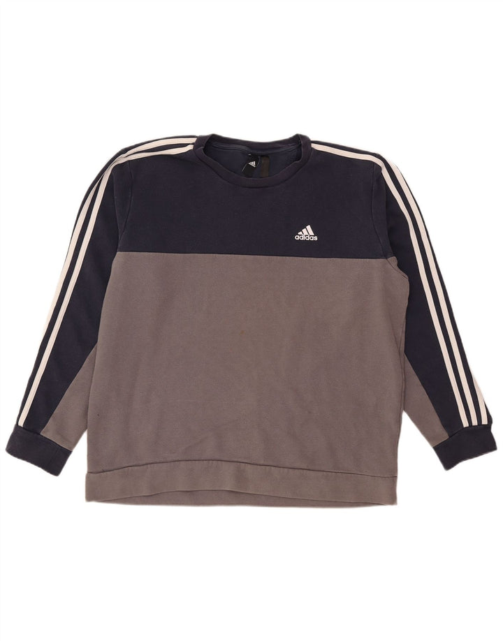 Ανδρικό φούτερ Adidas Jumper XL Γκρι Colourblock Βαμβακερό