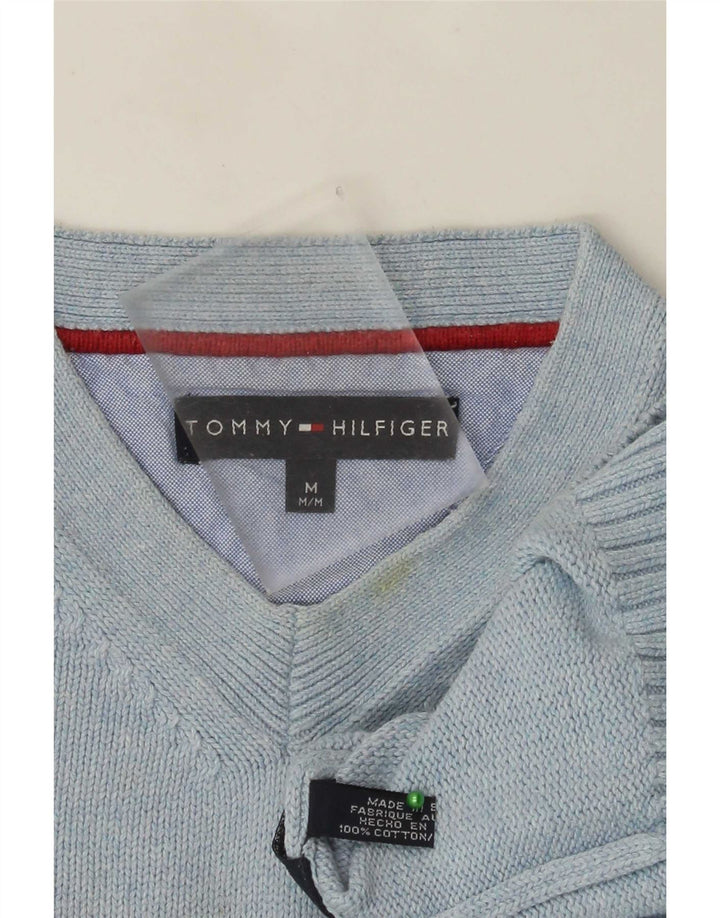 Ανδρικό πουλόβερ Tommy Hilfiger με V λαιμόκοψη, μεσαίο βαμβακερό