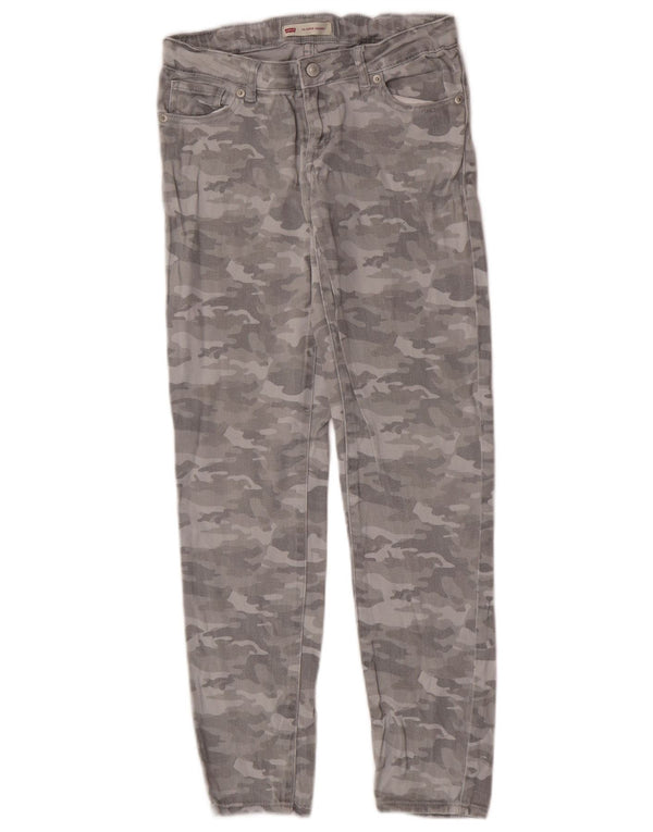 Levi's Boys 710 Super Skinny Jeans 11-12 ετών W26 L27 Grey Camouflage