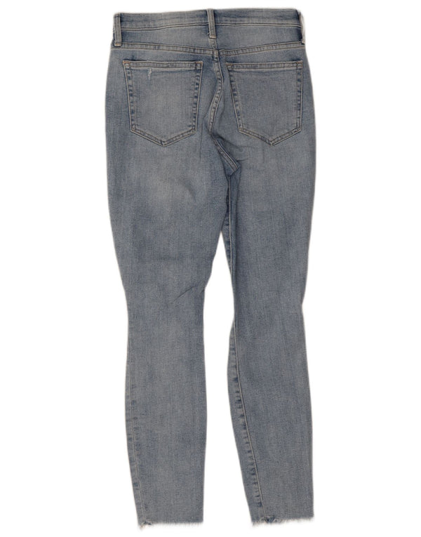 Gap Womens Distressed Skinny Jeans W26 L26 Blue Cotton