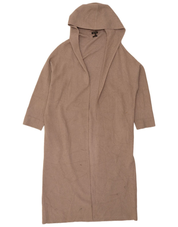 Massimo Dutti Γυναικείο πουλόβερ ζακέτα με κουκούλα UK 10 Small Beige