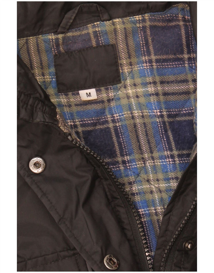 Γυναικείο Utility Jacket VINTAGE UK 14 Medium Black Nylon
