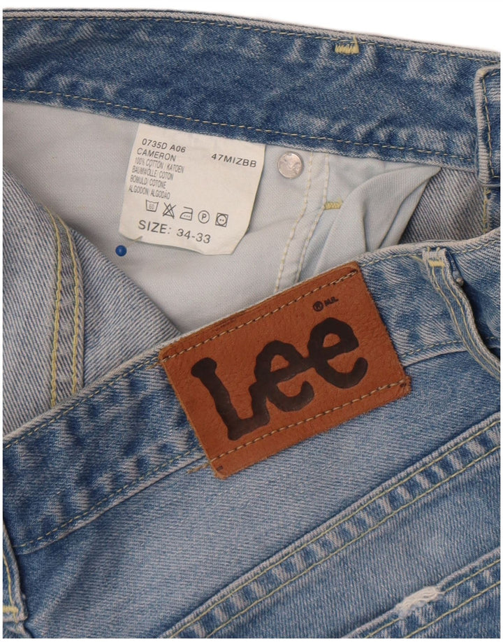 Lee Womens Cameron Bootcut Jeans W34 L27 Μπλε βαμβακερό