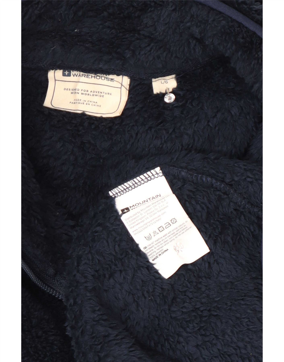 Mountain Warehouse Ανδρικό φερμουάρ Fleece Jumper Large Navy Blue Polyester