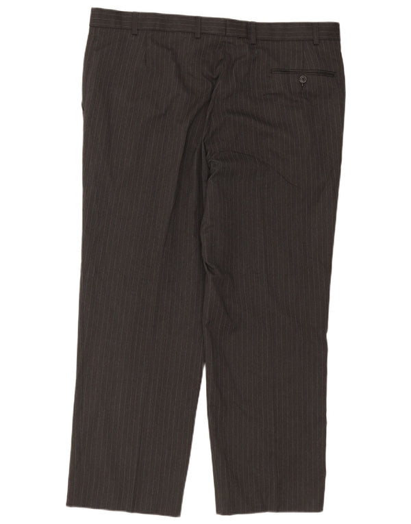 Ανδρικό ίσιο παντελόνι Chino Marks & Spencer W40 L29 Grey Pinstripe