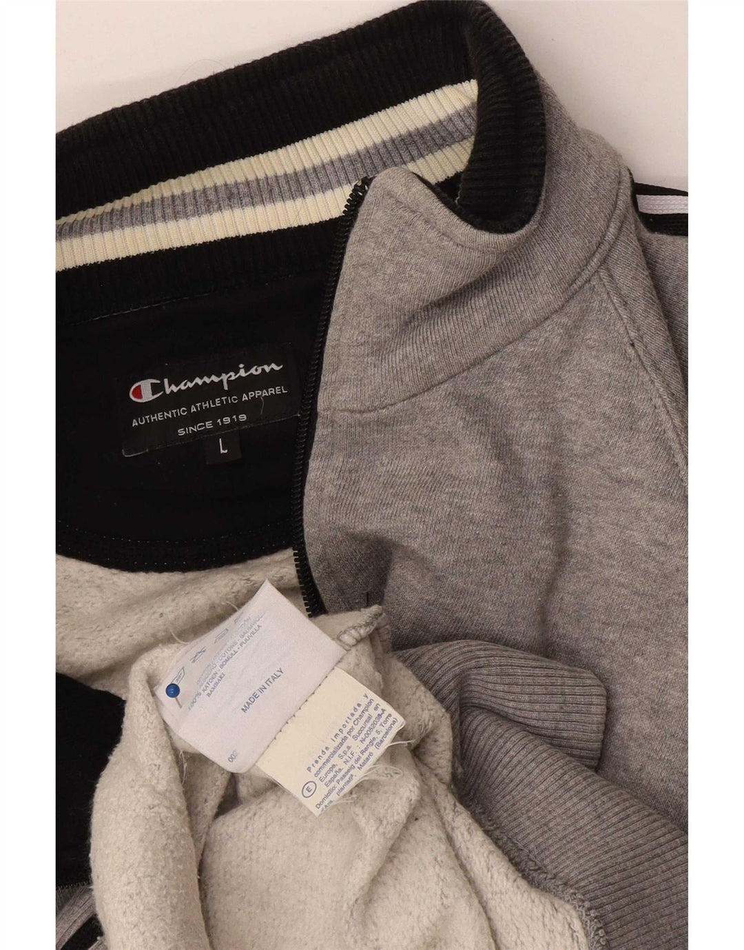 Ανδρική αθλητική φόρμα Champion Top Jacket Μεγάλο Γκρι βαμβακερό