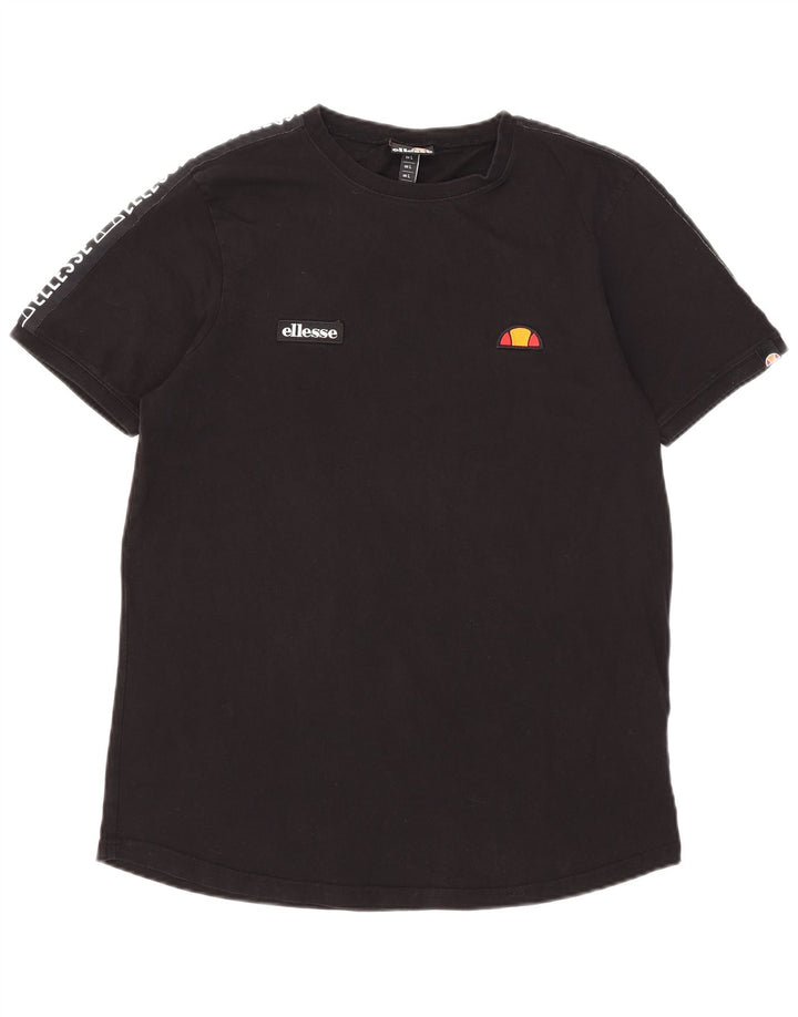 Ανδρικό γραφικό T-Shirt Ellesse Top Large Μαύρο