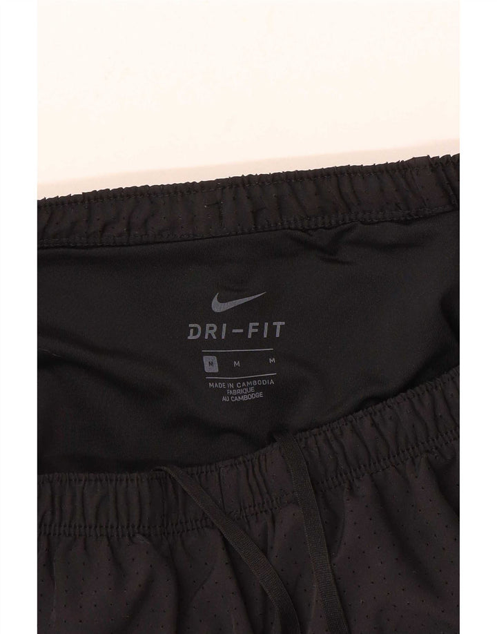 Ανδρικό γραφικό αθλητικό σορτς Nike Dri Fit, μεσαίο μαύρο