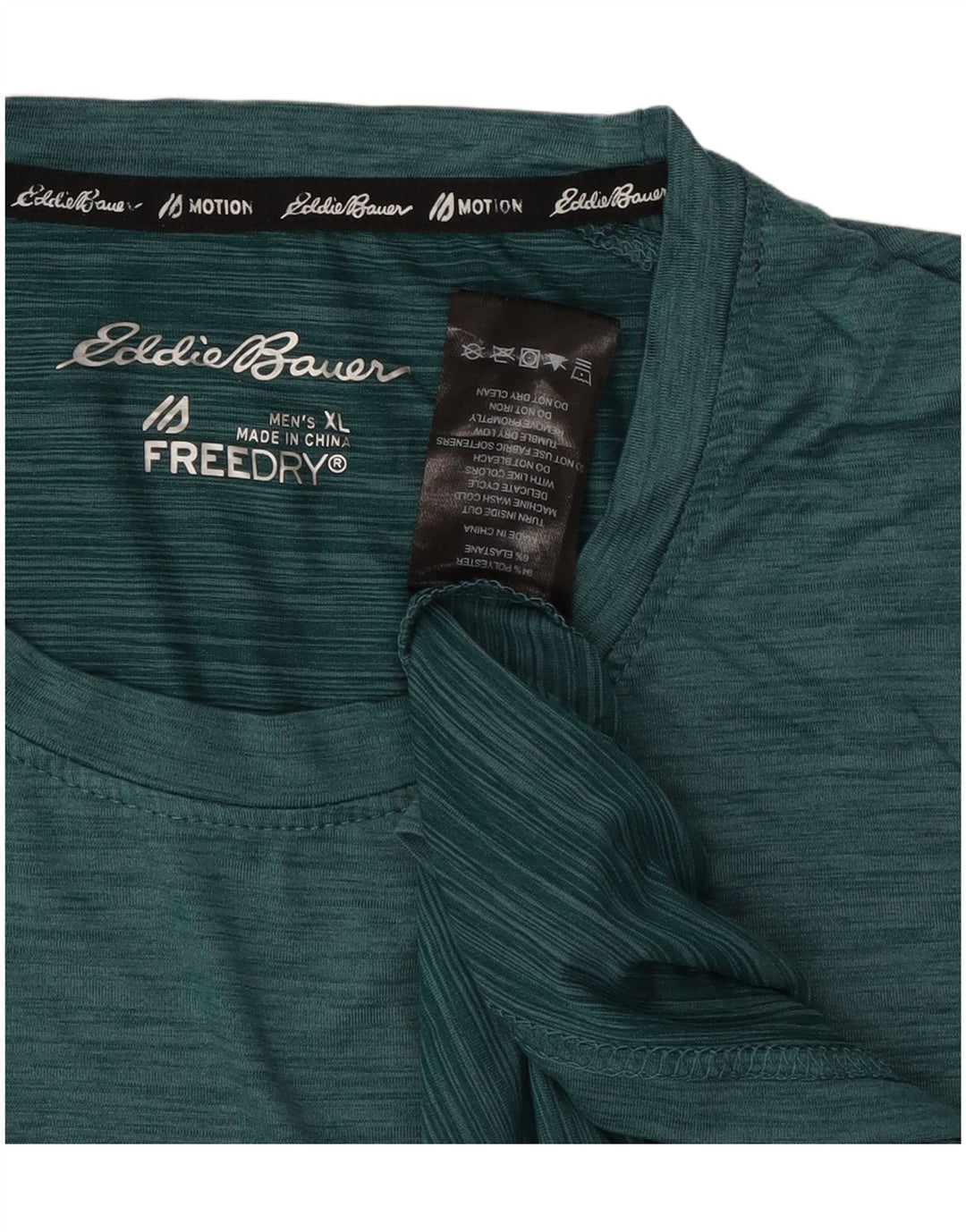 Eddie Bauer Ανδρικό T-Shirt Top XL Green Flecked Polyester