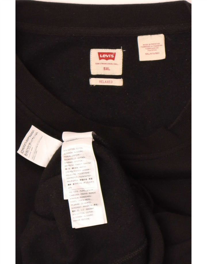 Ανδρικό φούτερ Levi's Relaxed Fit Jumper 5XL Μαύρο βαμβακερό