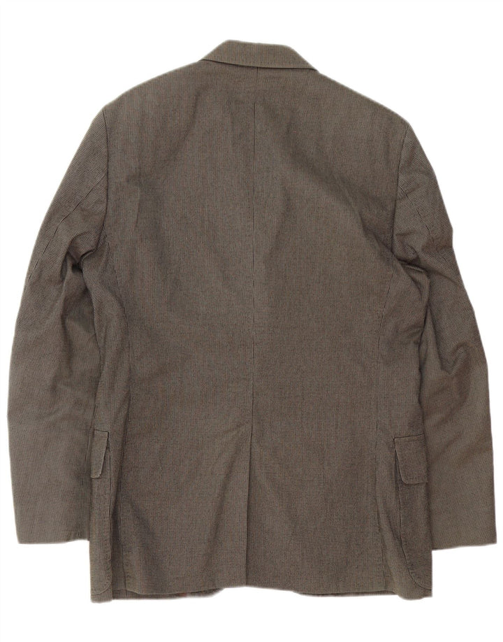 Massimo Dutti Ανδρικό μπλέιζερ με 3 κουμπιά μπουφάν EU 48 Μεσαίο καφέ βαμβακερό