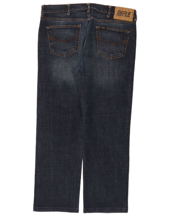 Rifle Ανδρικό τζιν ίσιο W38 L29 Navy Blue Cotton