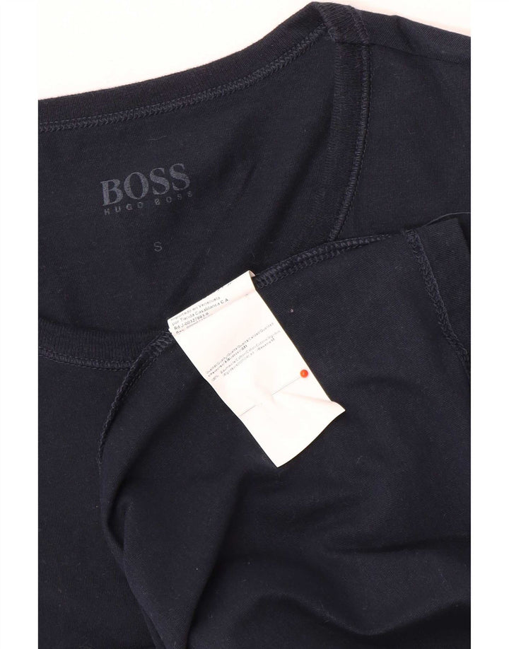 Ανδρικό μπλουζάκι Hugo Boss Τοπ Μικρό Navy Blue από βαμβάκι