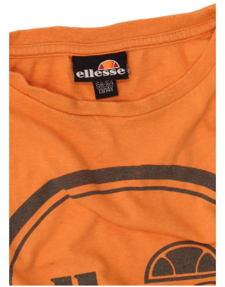 ELLESSE Boys Graphic T-Shirt Top 13-14 Years Πορτοκαλί