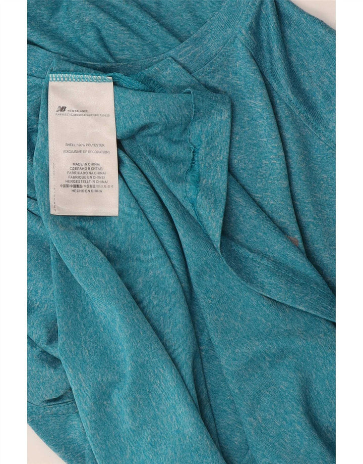 Ανδρικό T-Shirt New Balance Top Small Blue Polyester