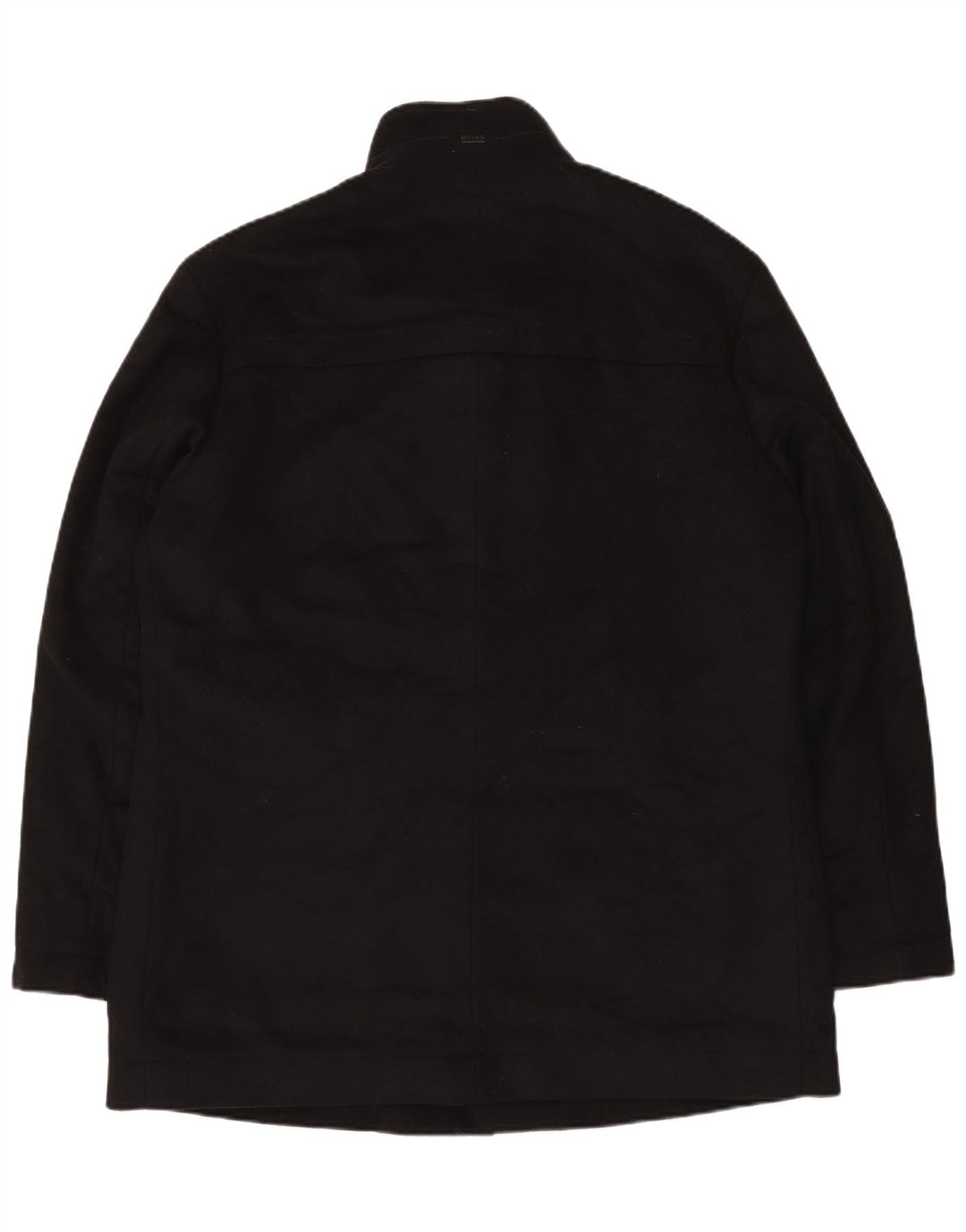 Ανδρικό πανωφόρι Hugo Boss EU 56 3XL Μαύρο Μάλλινο