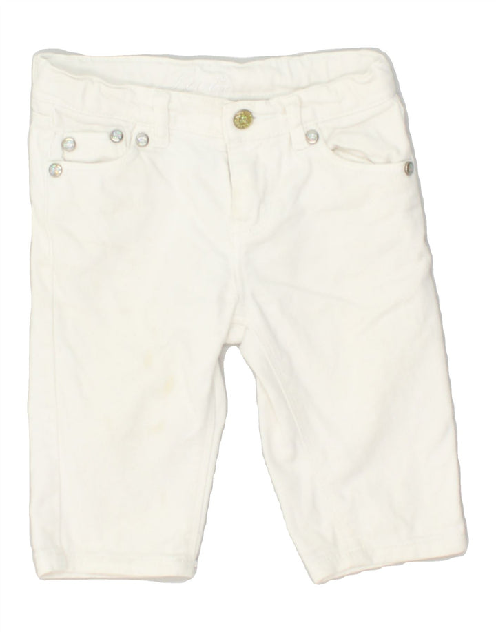 LEVI'S Girls Denim Shorts 3-4 Years W22 Off White Cotton | Vintage Levi's | Thrift | Second-Hand Levi's | Used Clothing | Messina Hembry 