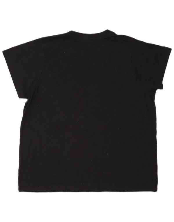 Champion Γυναικείο T-Shirt Top UK 18 XL Μαύρο βαμβακερό