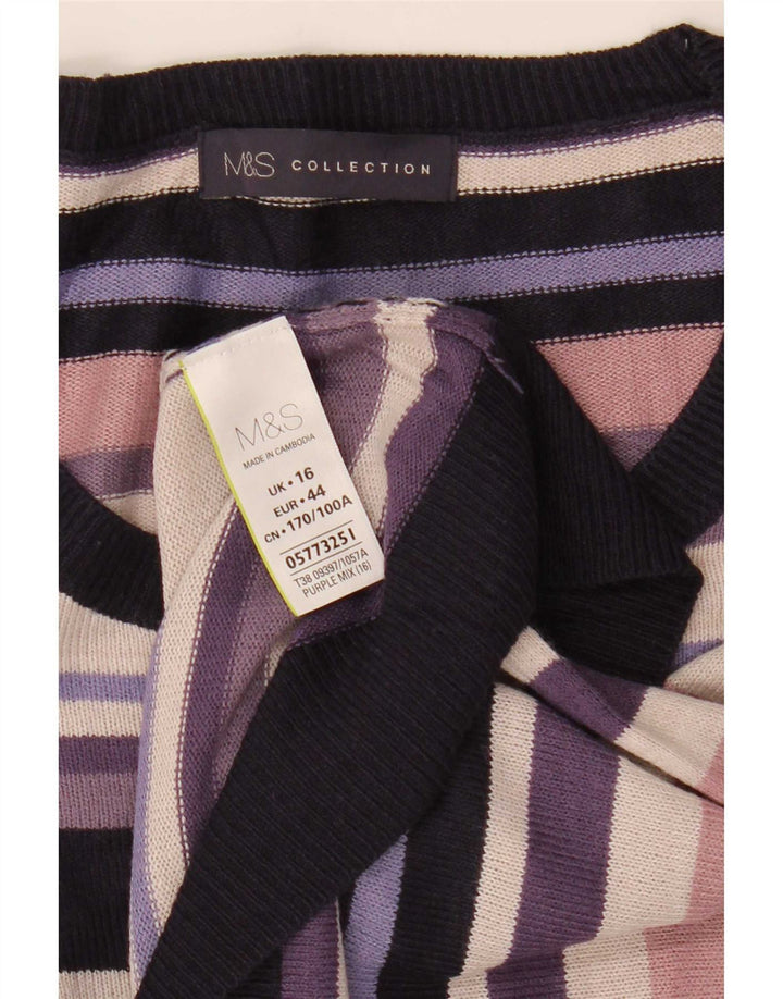 Marks & Spencer Γυναικείο πουλόβερ με λαιμόκαυστο UK 16 μεγάλο πολύχρωμο