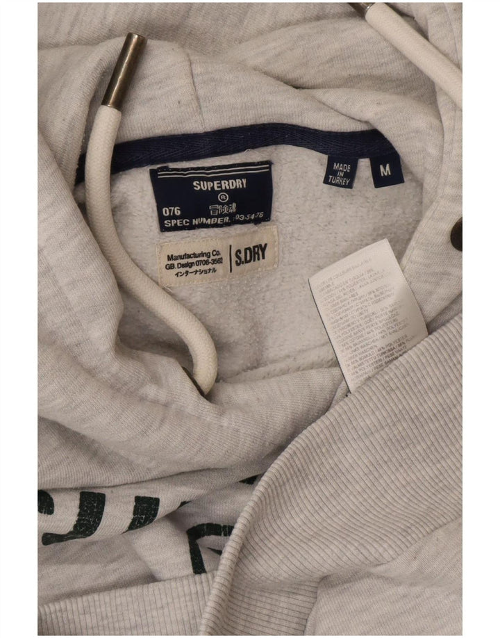 Ανδρικό γραφικό κουκούλα Superdry, μεσαίο γκρι βαμβακερό