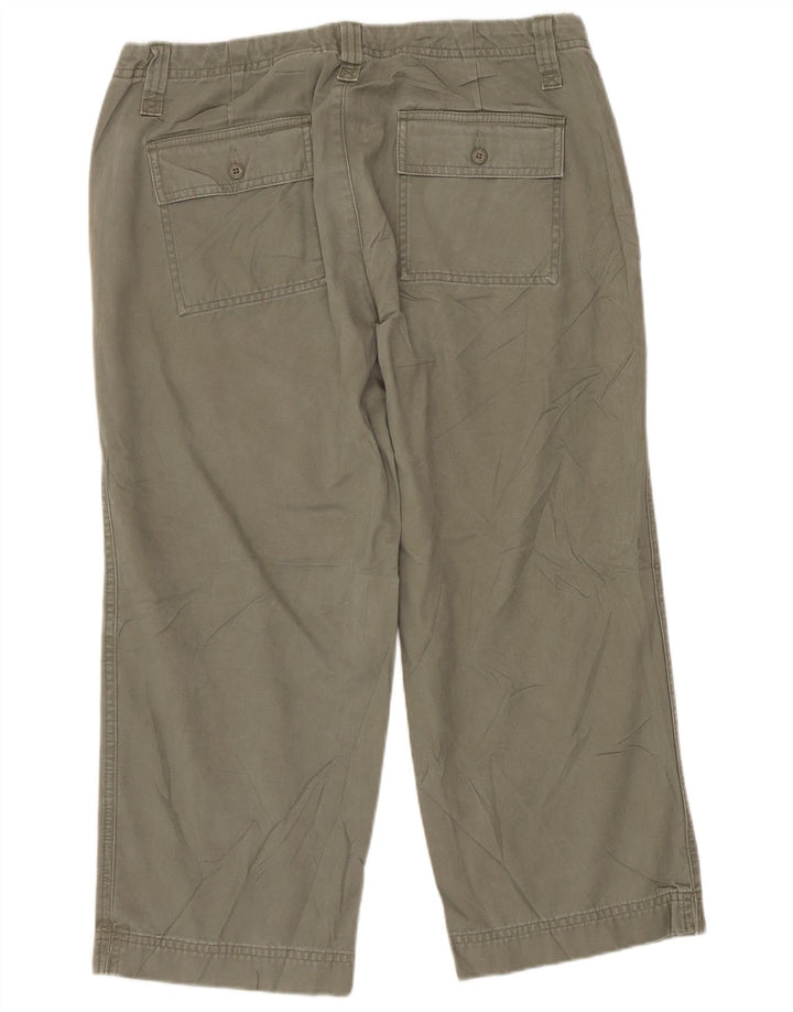 EDDIE BAUER Γυναικείο παντελόνι Vashon Fit Capri US 8 Medium W32 L22 Khaki