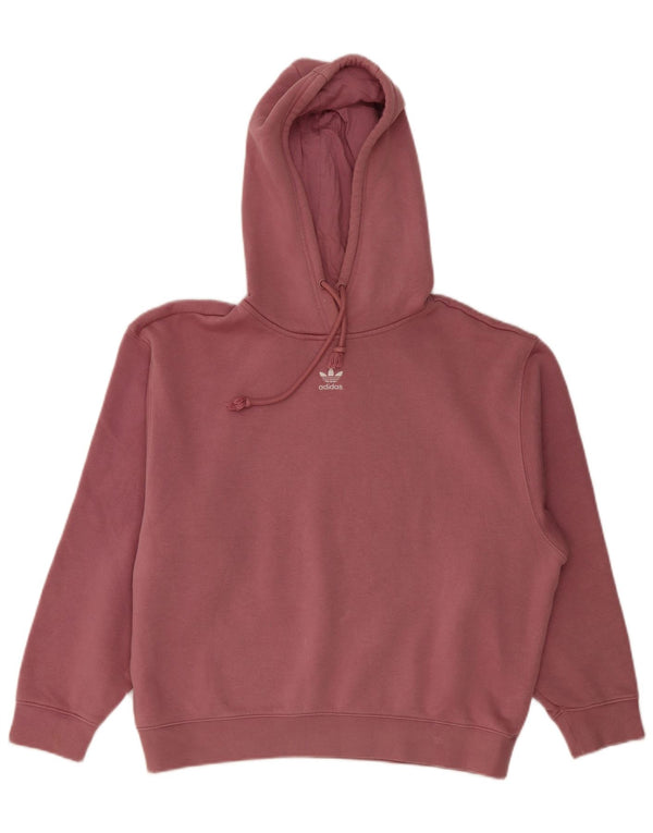 Adidas Γυναικείο Hoodie Jumper UK 4/6 XS Ροζ βαμβακερό
