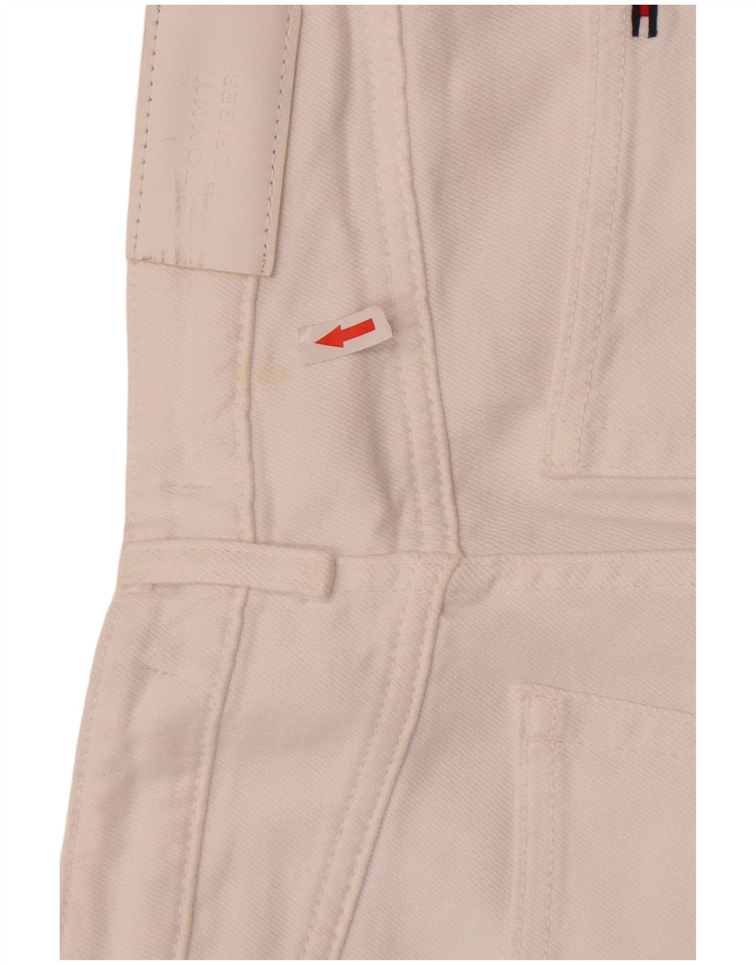 Γυναικείο τζιν ίσιο Tommy Hilfiger W27 L30 Λευκό βαμβακερό