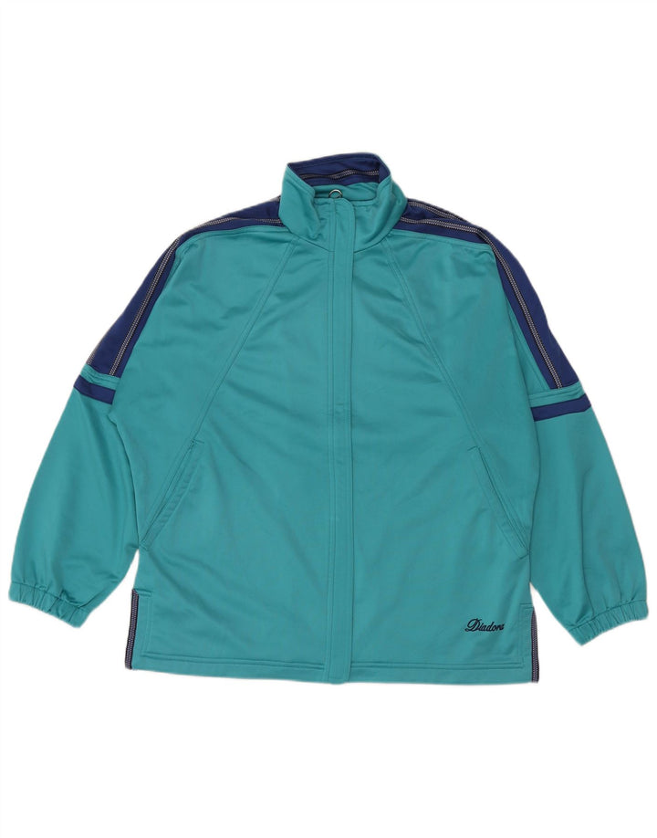 Γυναικεία αθλητική φόρμα Diadora Top Jacket UK 12 Medium Turquoise Colourblock