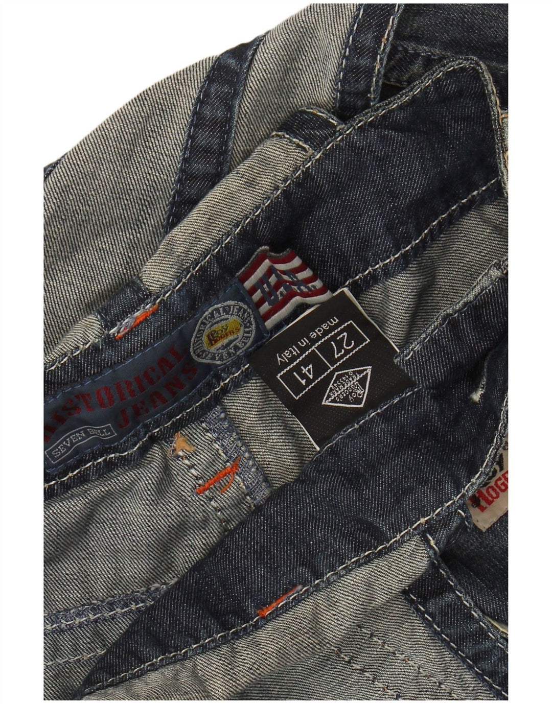 ROY ROGERS Γυναικείο τζιν σορτς Dungarees IT 41 Small W27 Μπλε βαμβακερό