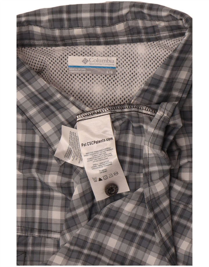 Ανδρικό πουκάμισο Columbia Large Grey Check Nylon