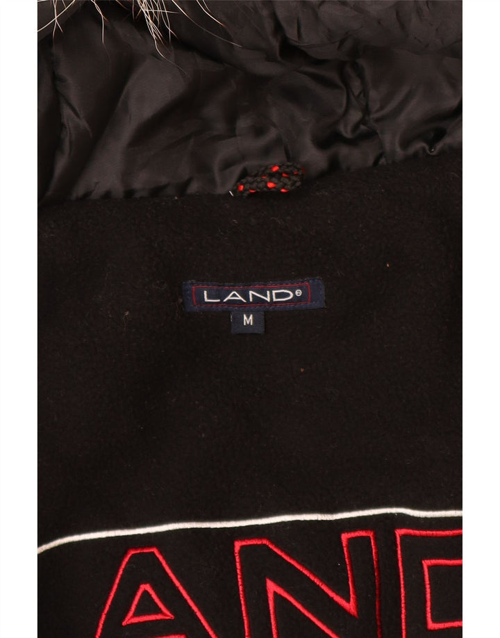 Vintage Ανδρικό μπουφάν Parka με κουκούλα UK 38 Medium Black Nylon