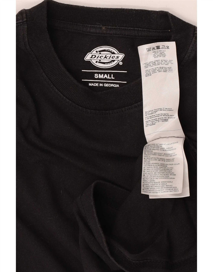 Ανδρικό γραφικό τοπ Dickies Μακρυμάνικο Μικρό μαύρο βαμβακερό