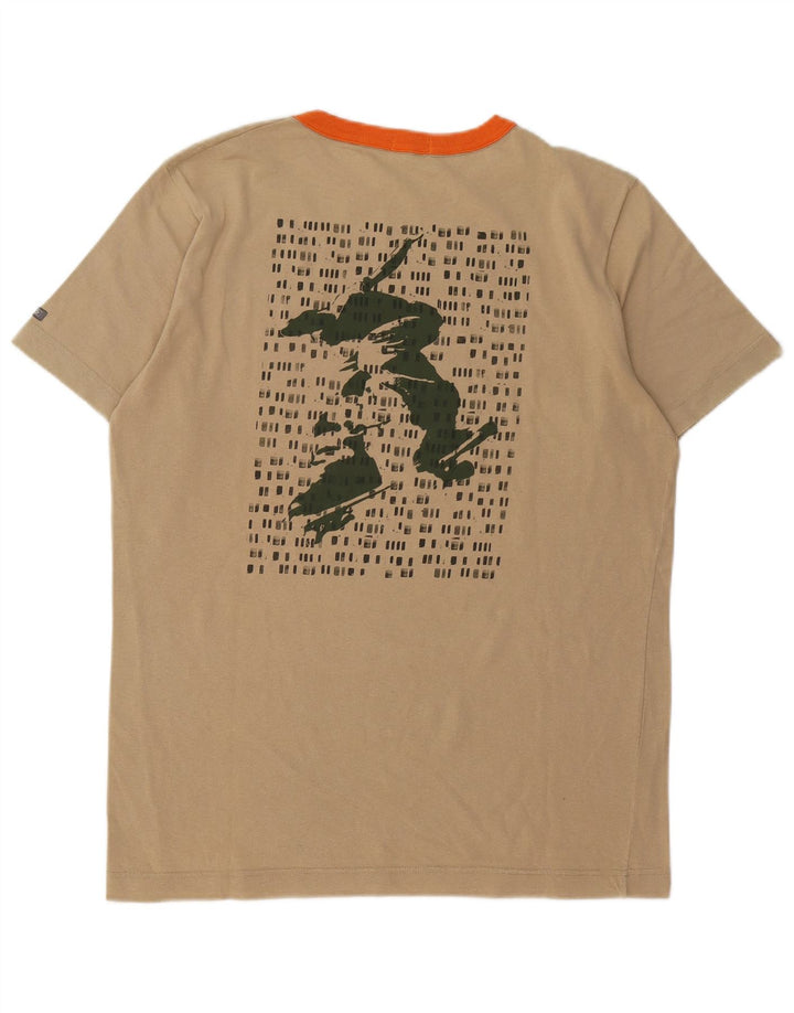 Killer Loop Ανδρικό γραφικό T-Shirt Top μεγάλο μπεζ βαμβακερό