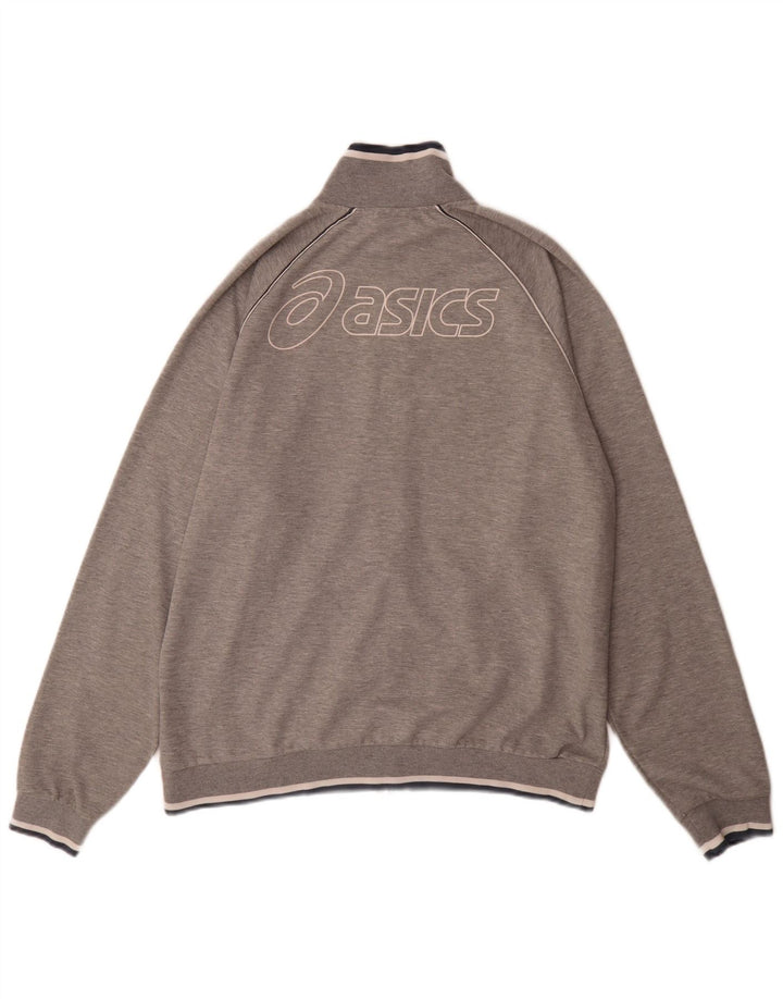 Ανδρική φόρμα φόρμας γραφικών Asics Top Jacket XL Grey Polyester Sports
