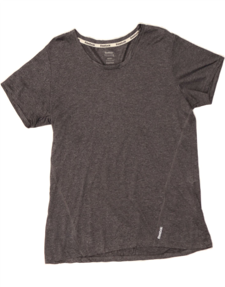REEBOK Womens T-Shirt Top UK 18 XL Grey Polyamide Vintage Reebok and Second-Hand Reebok from Messina Hembry 