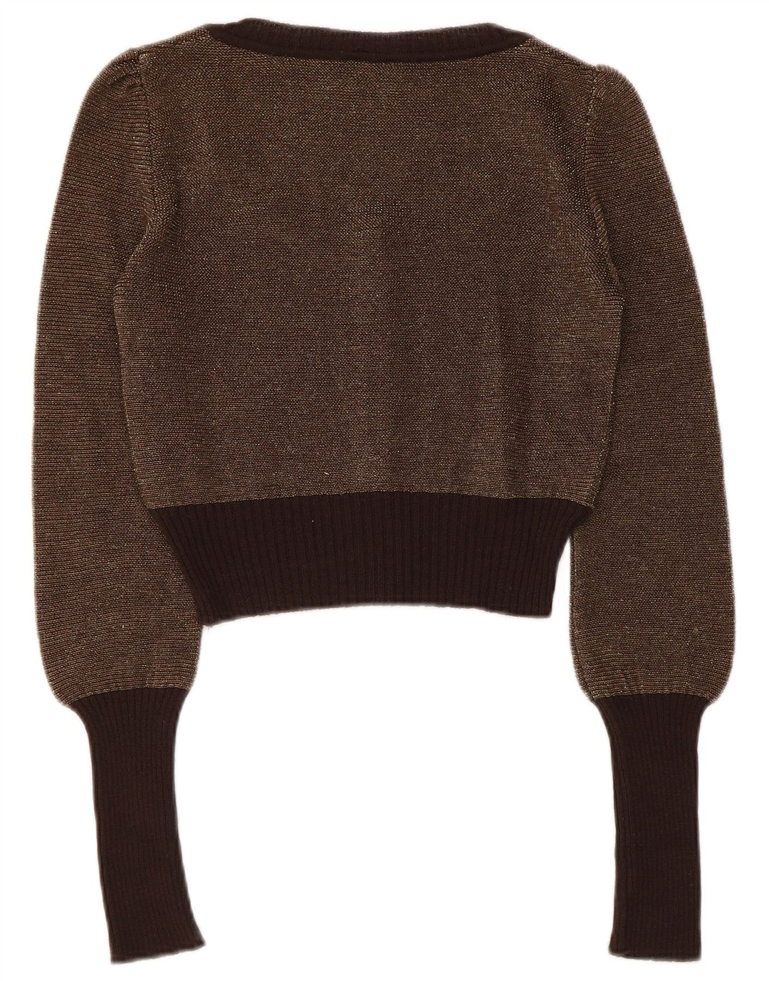 Max & Co. Γυναικεία ζακέτα Crop UK 12 μεσαίου καφέ χρώματος