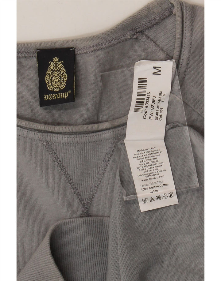 Ανδρικό γραφικό αμάνικο φούτερ Dondup Jumper Μεσαίο γκρι βαμβακερό