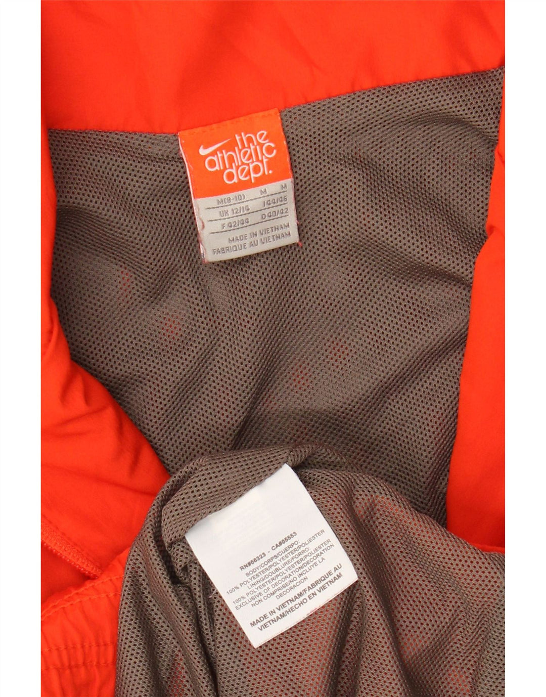 Γυναικεία αθλητική φόρμα NIKE Top Jacket UK 12/14 Μεσαίο πορτοκαλί πολυεστέρας
