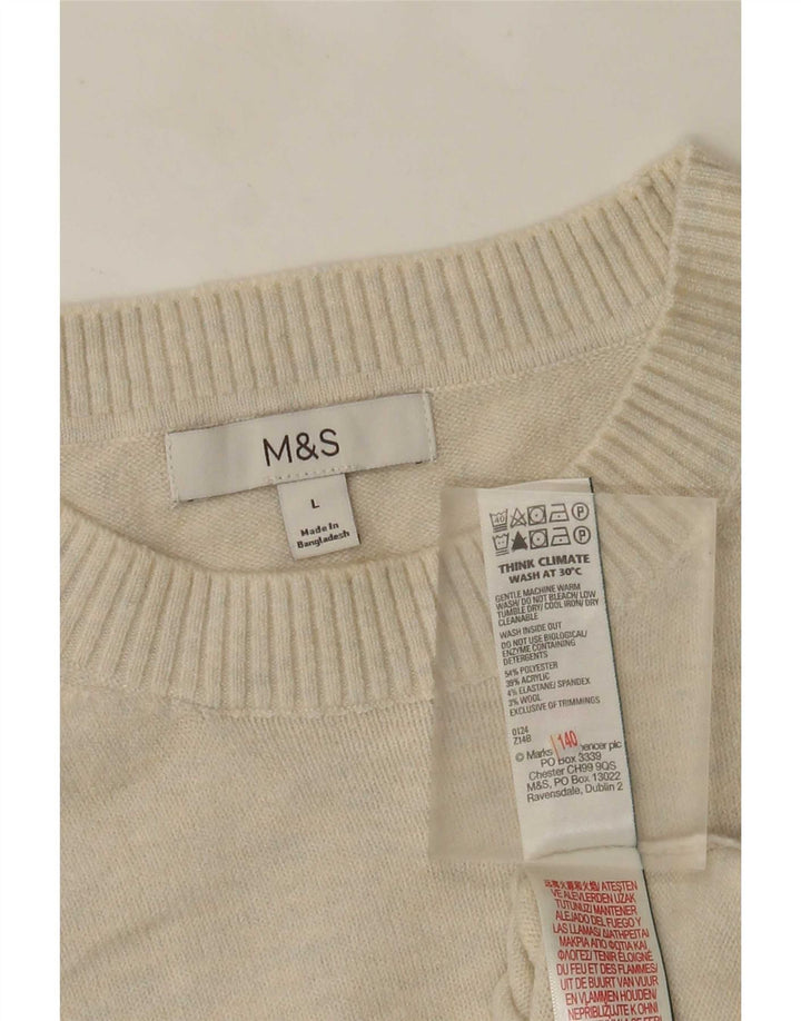 Marks & Spencer Γυναικείο γιλέκο Tank Top UK 16 Large Off White Flecked